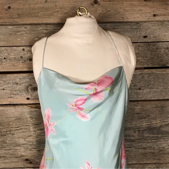 DKNY 100% Silk Floral Slip Dress - Picture 2 of 11